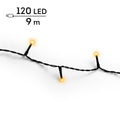 Warm wit - LED-lichtslinger Basic 9 m - 120 leds, de slinger alleen op een witte achtergrond