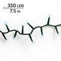 Blanc froid - Guirlande LED Compact 7,5 m - 350 led, la guirlande seule sur fond blanc