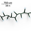 Koel wit - LED-lichtslinger Compact 16 m - 750 leds, de slinger alleen op een witte achtergrond