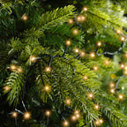 Warm wit - LED-lichtslinger Compact 16 m - 750 leds, brandend tussen de takken van een kerstboom