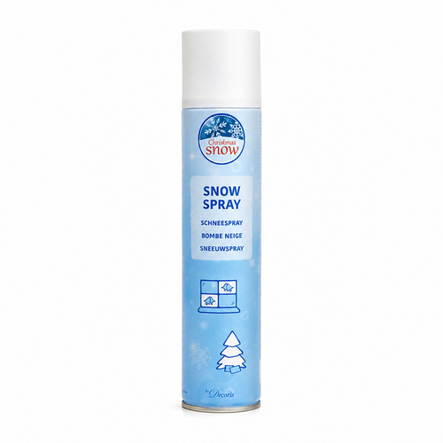 Aérosol de neige artificielle Christmas Snow, flacon bleu clair debout