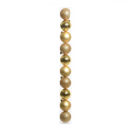 Doré - 10 boules de Noël 6 cm (Incassable), dans son emballage transparent
