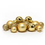 Doré - 30 boules de Noël Mix (Incassable), hors emballage, présentées en groupe