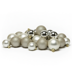 Pearl - 30 boules de Noël Mix (Incassable), hors emballage, présentées en groupe