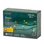 Blanc chaud - Guirlande LED Basic 18 m - 240 led, la boîte du produit