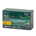 Warm wit - LED-lichtslinger Basic 9 m - 120 leds, de doos van het product