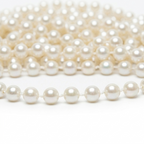 Pearl - Kerstslinger met parels 10 m, van dichtbij